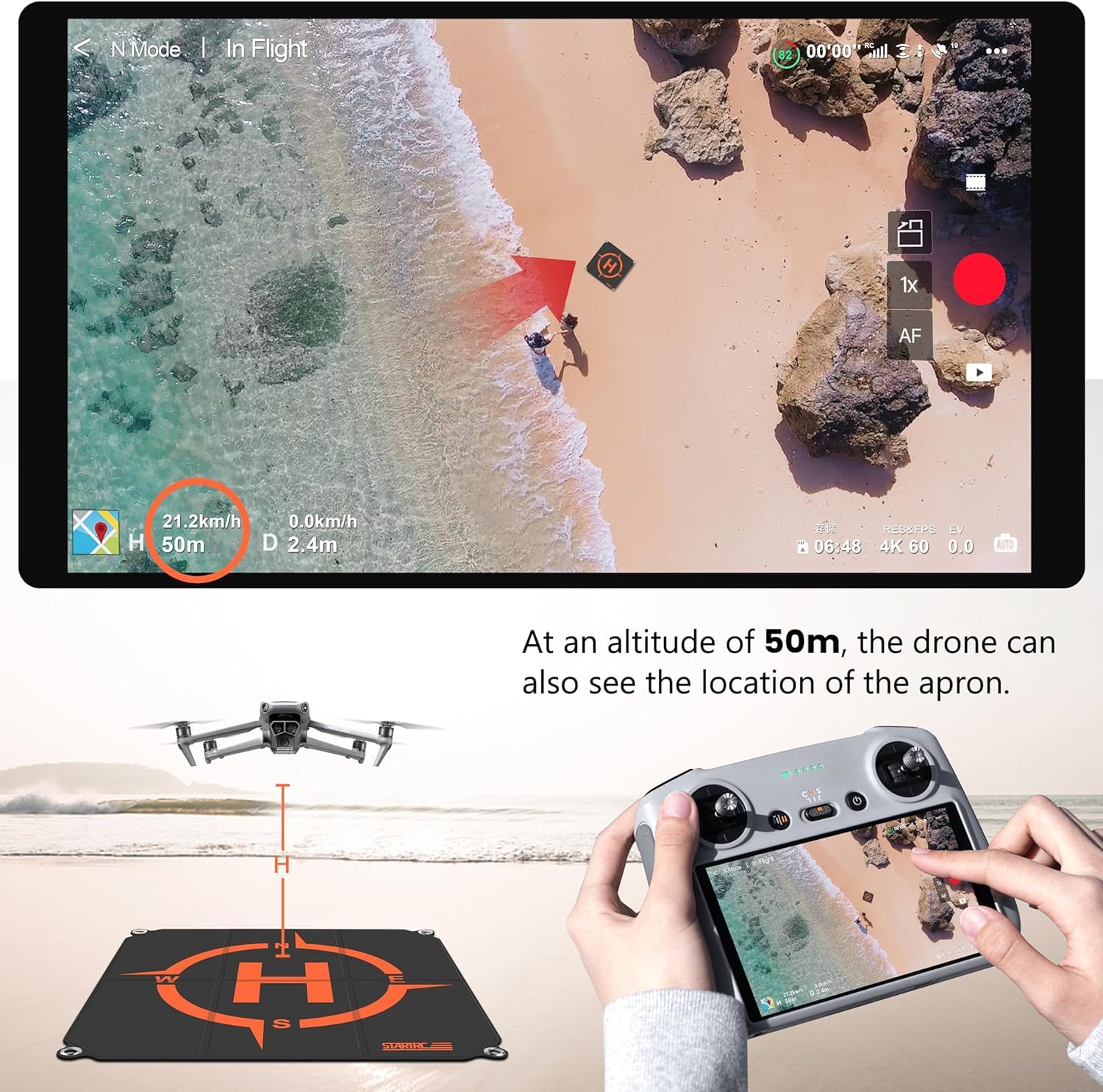 STARTRC Drone Landing Pad, Uni - Dji Drone Mini 3 评论和价格